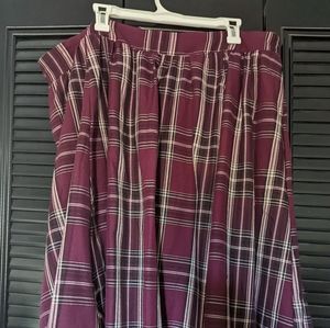 Plaid skirt with POCKETS